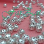 Margele metalice filigran 6 mm