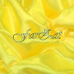 Material satin | Saten somon aprins - imagine 7