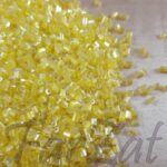 Margele nisip tubulare galben lamaie 3 mm cod 383 - imagine 2