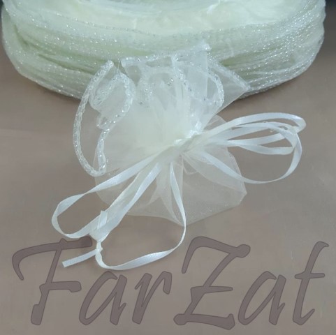 1 (Small) Marturie din organza ivory - imagine 1