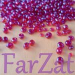 Margele nisip sferice rosii 4 mm cod 747