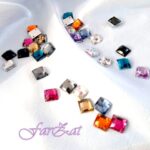 Pietre de cusut forma patrata 8 x 8 mm cod 50