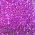 Margele nisip tubulare roz transparent 3 mm cod 274 - imagine 2