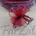 Marturie textila din organza grena - Saculeti marturii online