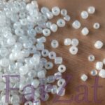 Margele nisip sferice albe 4 mm cod 454 - imagine 2