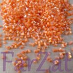 Margele nisip tubulare portocalii 3mm cod 151