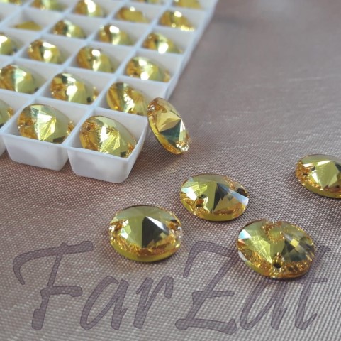 Cristale Swarovski sferice 10 mm Light topaz (226)