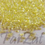 Margele nisip tubulare galben lamaie 3 mm cod 383