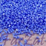Margele nisip tubulare bleu 3 mm cod 331