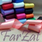 Panglica decorativa dublu satinata de 4 cm