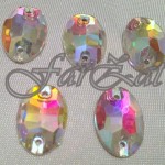 Cristale ovale din sticla 18×13 mm cod 313