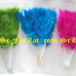 Evantaie puf culoarea kaki