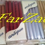 Lumanare decorativa metalizata cod 13