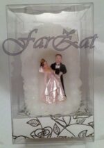 Lumanare sculptata nunta cu miri cod 12