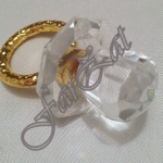 Marturie botez suzeta cu inel metalic