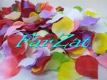 Petale trandafir textile colorate