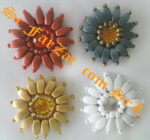 Aplicatie floare cu piatra la mijloc cod 63