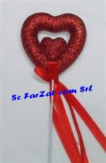 Inimioara dubla cu sclipici cod 2 - imagine 2