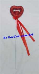 Inimioara dubla cu sclipici cod 2 - imagine 3