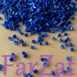 Margele nisip tubulare 3mm cod 654 - Albastru electric