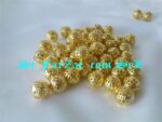 Margele metalice filigranate aurii/12mm - imagine 5