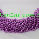 Margele sirag rotunde mov deschis 8mm cod 194