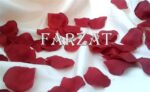 Petale trandafir textile colorate - imagine 3