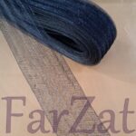 Rijelina cutata neagra 4 cm - Banda rigida pentru volane