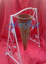 Suport din rachita pentru flori - imagine 2