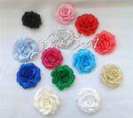 Trandafiri din satin 5 cm - imagine 6