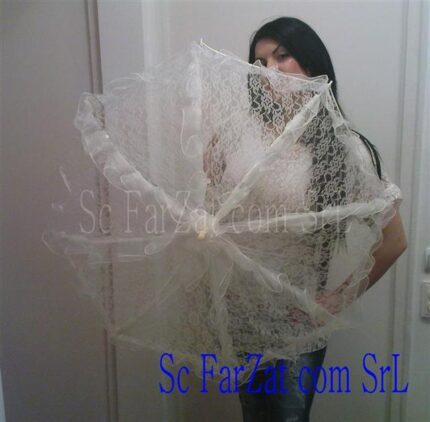 Umbrela de mireasa alba cod 19