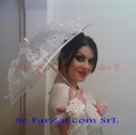 Umbrela pentru mireasa culoare alba cod 18 - imagine 2