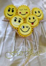Decoratiuni Smiley Face pe bat - imagine 2