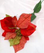 Decor floare Craciunita cod 5 - imagine 4