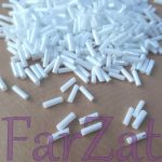 Margele tubulare albe de 6 mm - Cod 83 C