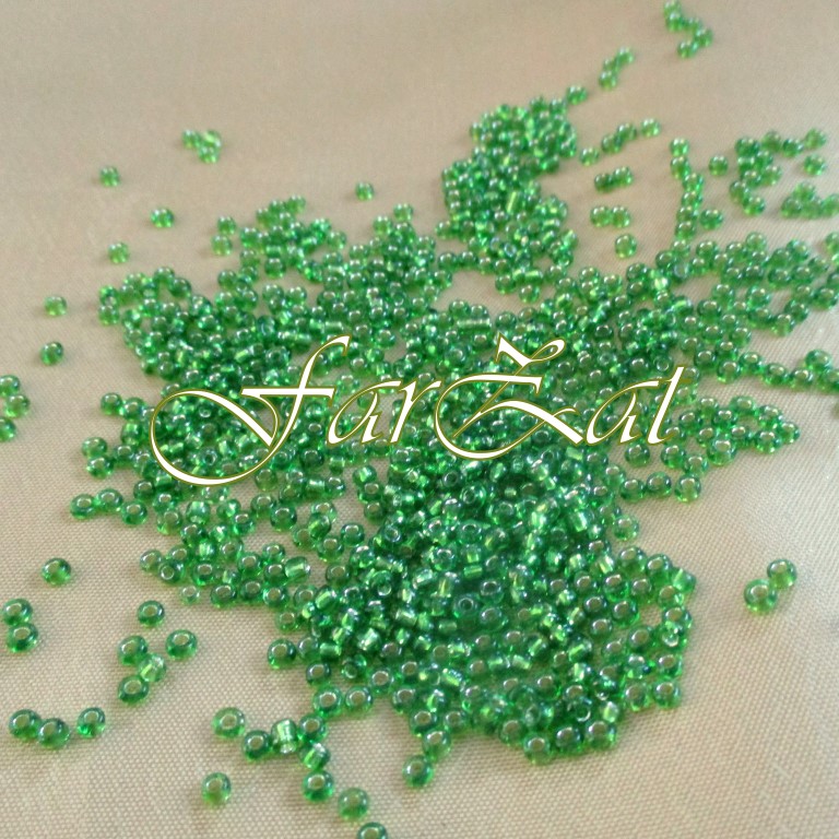 nisip Margele 2 mm verzi - Cod 169 - imagine 1