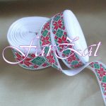Panglica ripsata motive traditionale - 2,5 cm - 5 cm