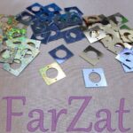 Paiete de cusut cu forma patrata si un cerc in mijloc cod 42 - imagine 5