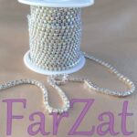 Sirag custrasuri alb cristal cu AB - 4 mm SS 18