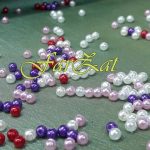 Margele colorate din plastic - 8 mm