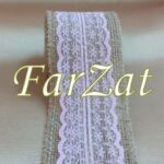 Banda iuta decorativa cu dantela - imagine 3