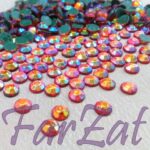 Strasuri de lipit SS 30 (6 mm) - Portocaliu AB 30 gr - imagine 2