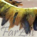 Banda design pene de cocos cu fazan - mustar