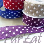 Panglica iuta cu buline - 4 cm