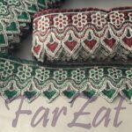 Aplicatii textile pe organza - Cod 1