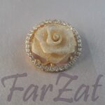 Brosa metalica - Model trandafir - imagine 4