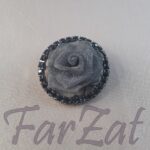 Brosa metalica - Model trandafir - imagine 3