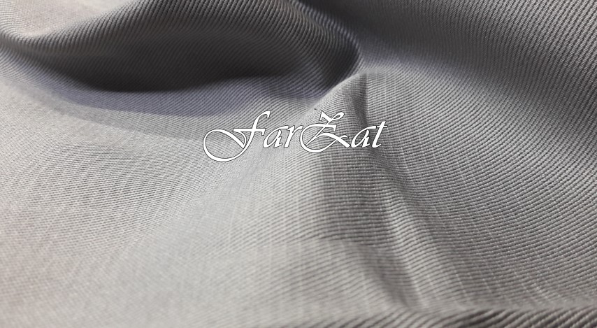 Doc argintiu (Small) Tesatura doc gri deschis 100% bumbac - imagine 1
