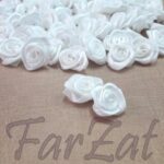 Boboci satinati - alb - imagine 3