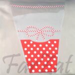 Cornet pentru flori - model snur martisor - imagine 3
